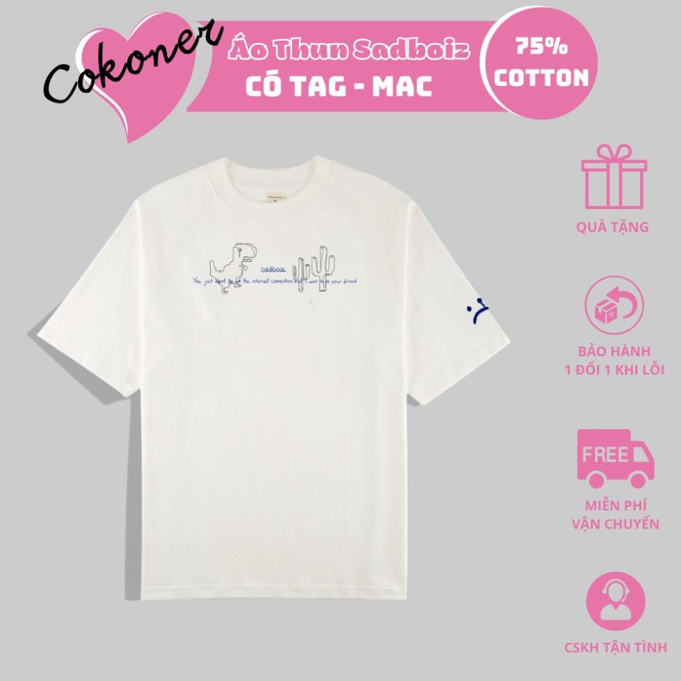 Áo thun SADBOIZ SADDINO unsiex form rộng tay lỡ chất liệu cotton - Cokoner !