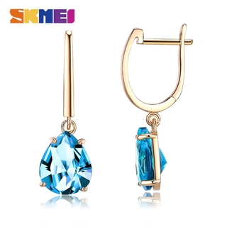 Khuyên Tai SKMEI Đính Đá  Xanh Dương Sáng Bóng Cho Nữ