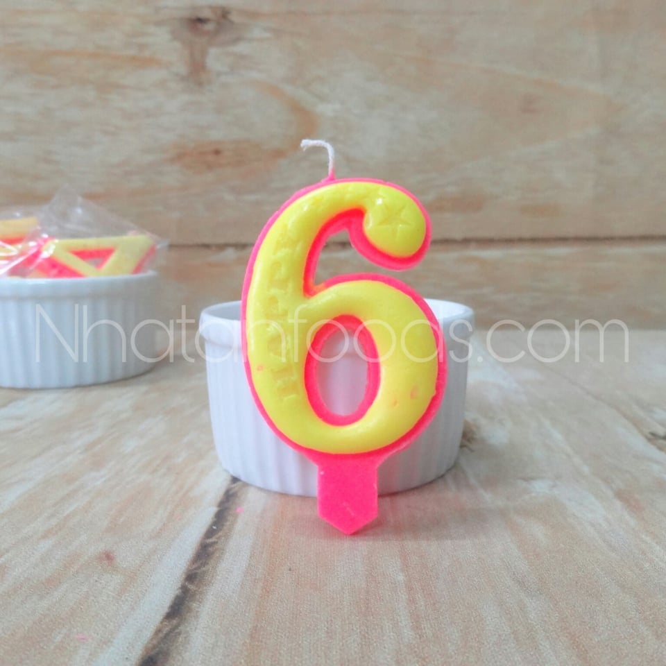 Nến số sinh nhật (số 0 đến số 9) - 1 hộp 20 cái