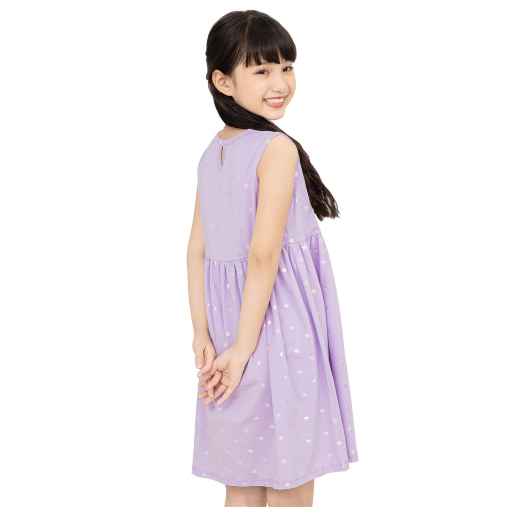 Đầm Bé Gái Cổ Tròn Sát Nách, GUKID từ 18-40 kg - chất liệu THUN COTTON 4 chiều