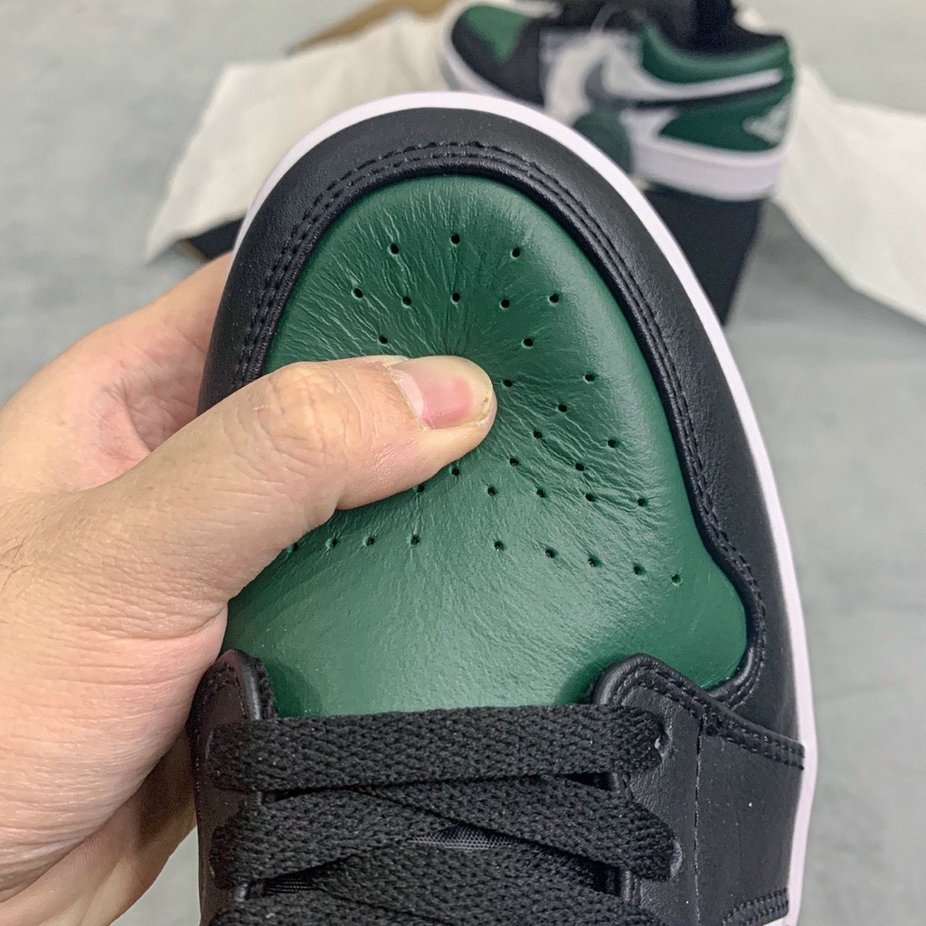 [KELLY SNEAKERS] Giày Thể Thao Sneaker Jordan 1 Low &quot;Green Toe&quot; - Bản Cao Cấp (Ảnh Thật + Hàng Sẵn)