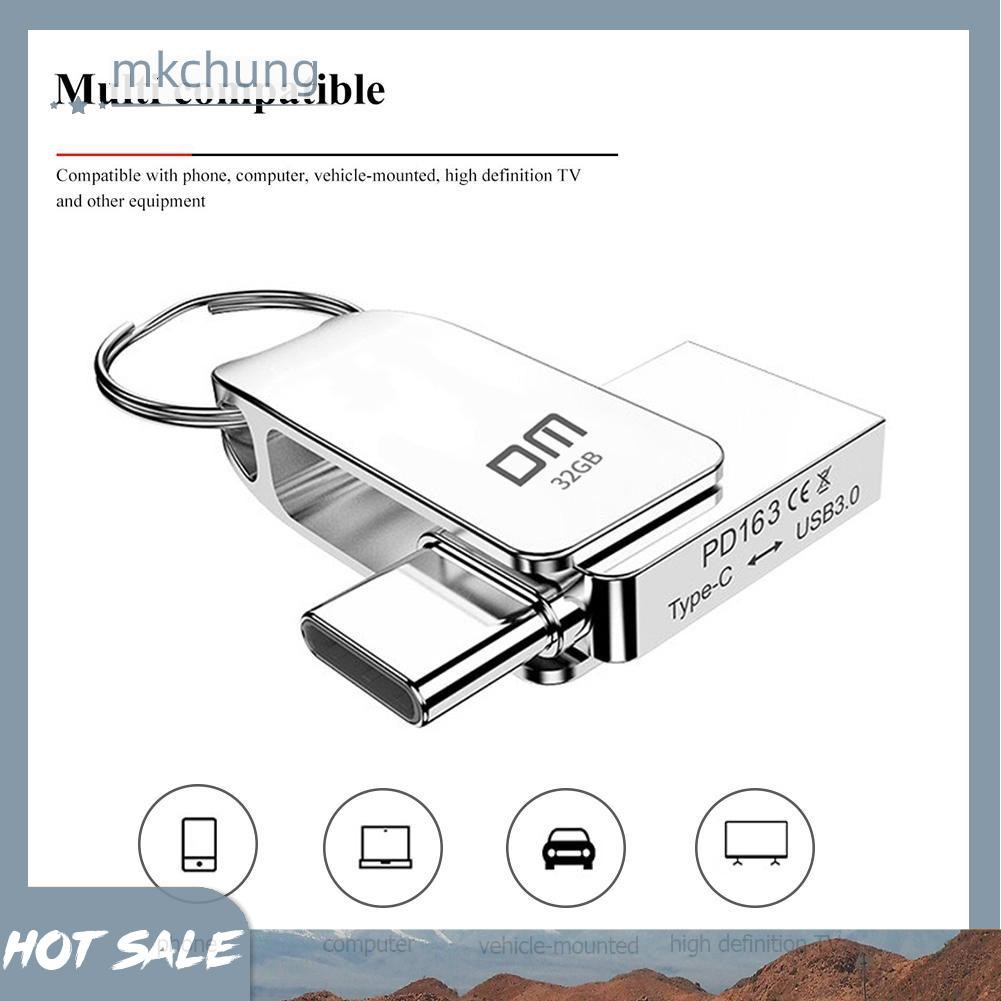 Usb Dm Pd163 Usb Flash Drive 32gb 64gb Otg Usb 3.0 + Type C