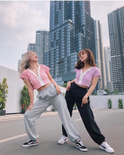 (có bán sỉ,ảnh thật,hoả tốc) 🍓ÁO_CROPTOP_BALANCE_DÂY_KÉO🍍