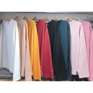 Áo tay dài fom rộng bigsize trơn unisex