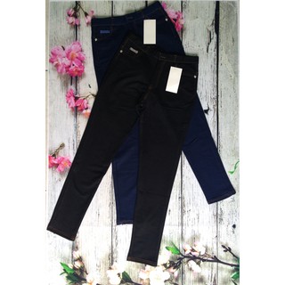 LG014 - QUẦN  LEGGING GIẢ JEAN ( THUN 2 DA ) ( xanh và đen )
