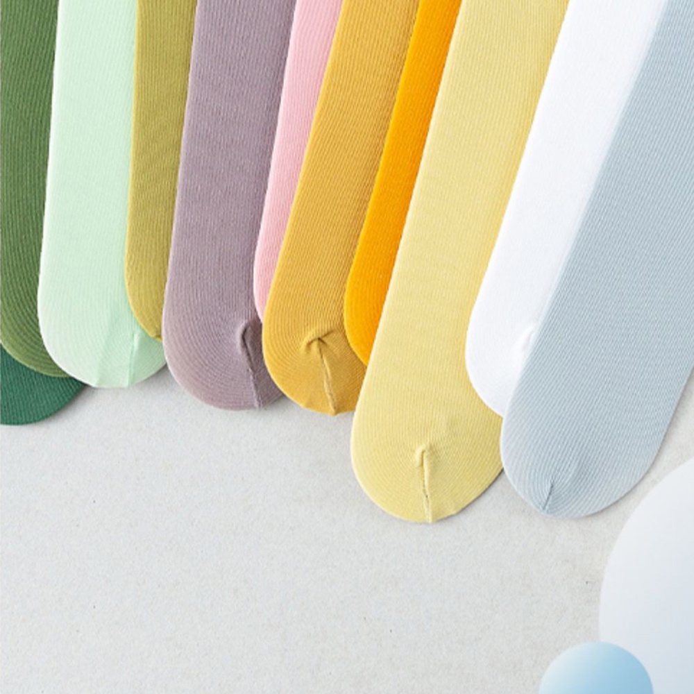 Vớ Nhung Cổ Cao Màu Trơn Phong Cách Nhật Bản Thời Trang Cho Nữ