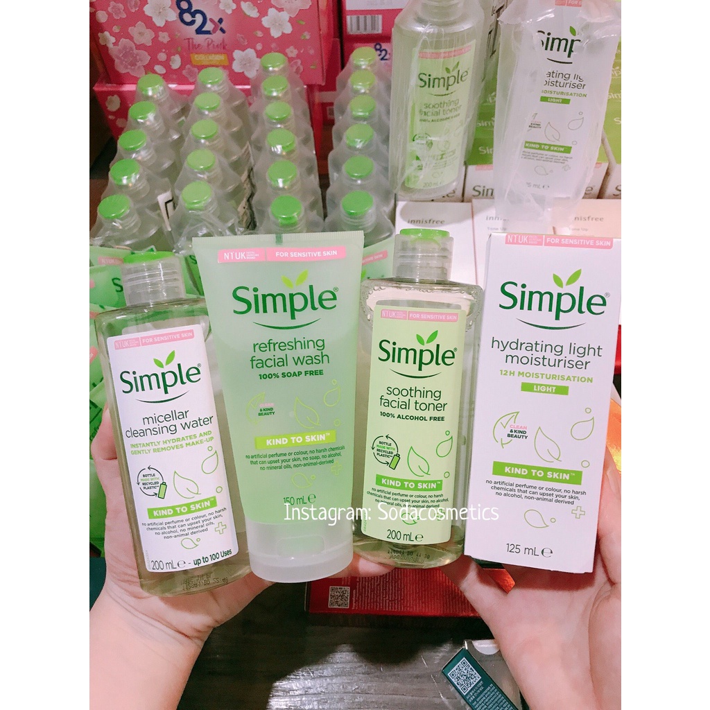 Nước Tẩy Trang Simple Micellar Cleansing Water 200ml