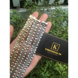 Dây đồng hồ Rolex nữ size 13 13mm đúc đặc inox