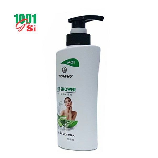 Sữa tắm dưỡng ẩm ALOE VERA 500ml Thorakao cho da thoáng sạch, dịu nhẹ