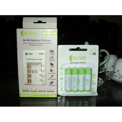 Bộ sạc pin AA Kiwi Ni-MH-04