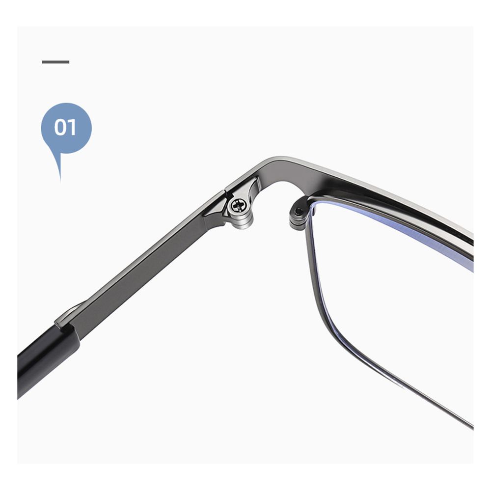 Kính mắt đọc sách +1.0~+4.0 chống ánh sáng xanh thép không gỉ siêu nhẹ thời trang dành cho cả nam và nữ