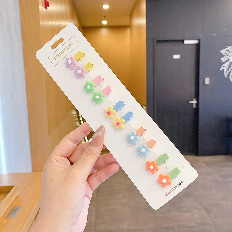 Set 10 kẹp tóc kiểu hoạt hình xinh xắn cho bé gái