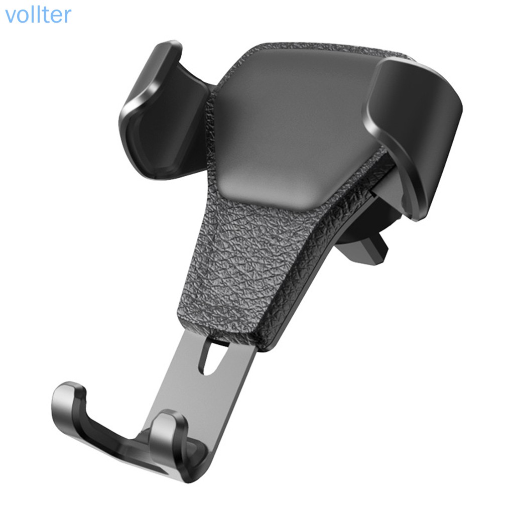 VOLL Universal Car Phone Anti-slip Holder Stand Cellphone Adjustable Air Vent Mount Bracket Cradle, Black