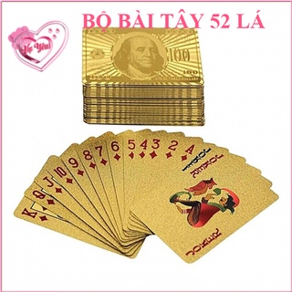 Bộ Bài Tây Tú Lơ Khơ Mạ Vàng Độc Đáo Sang Trọng