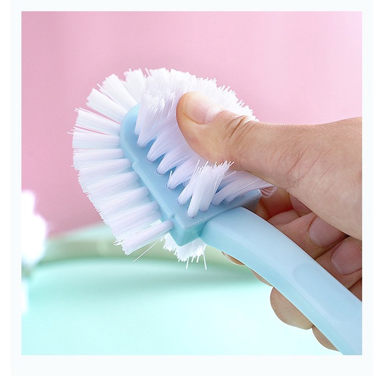 Bàn chải nhựa lông mềm chà giày 360 độ, vệ sinh đa năng tiện dụng