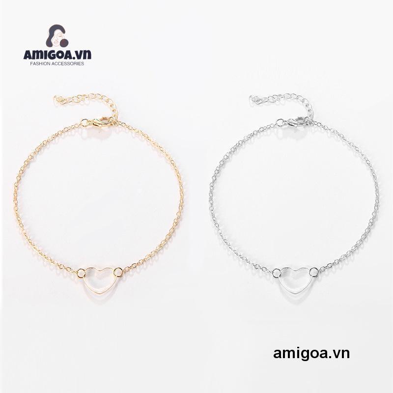 ✨✨Vòng Đeo Tay Mặt Hình Trái Tim Quà Tặng Sinh Nhật/Sinh Nhật Cho Nữ