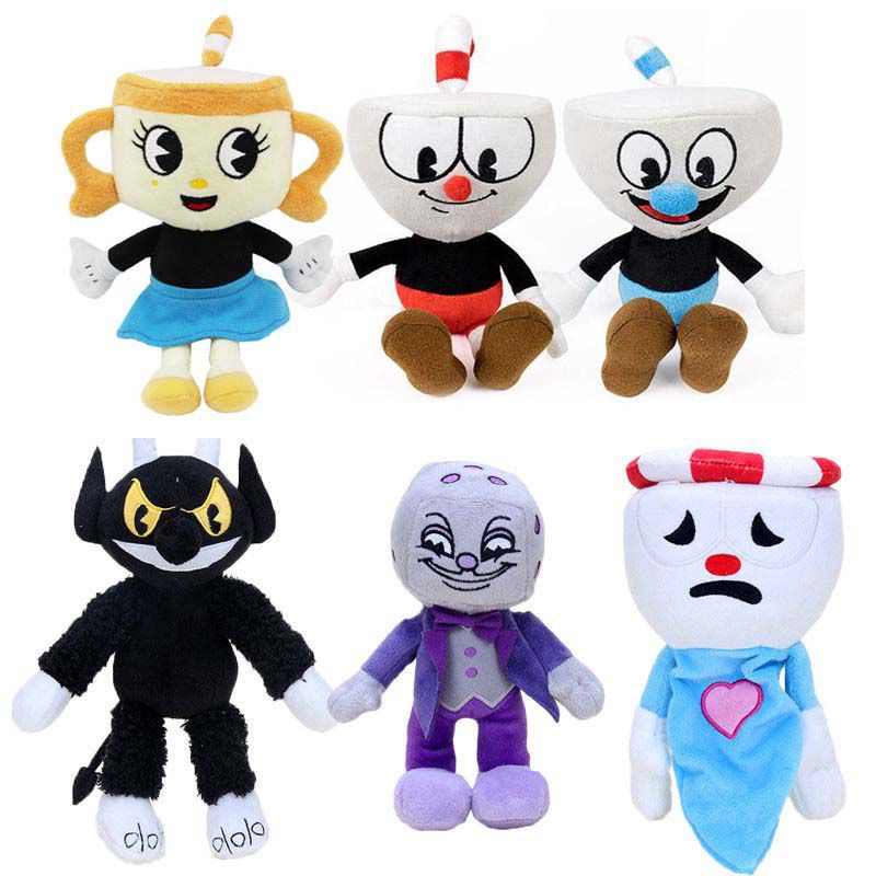 Đồ chơi nhồi bông hình Cuphead dễ thương 30cm