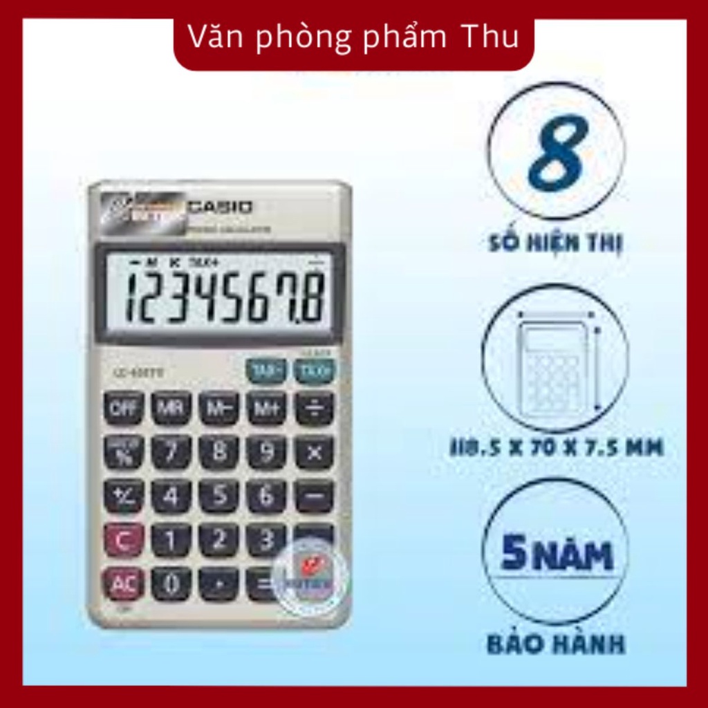 Máy tính CASIO LC-403TV Chính Hãng nhỏ gọn bỏ vừa túi áo