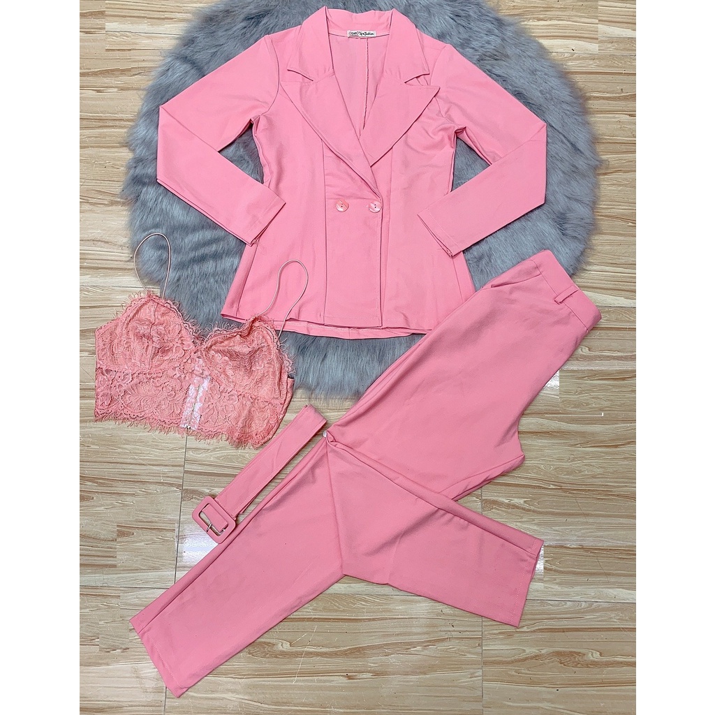 -Chất đẹp Set Vest quần 9 tất cao cấp