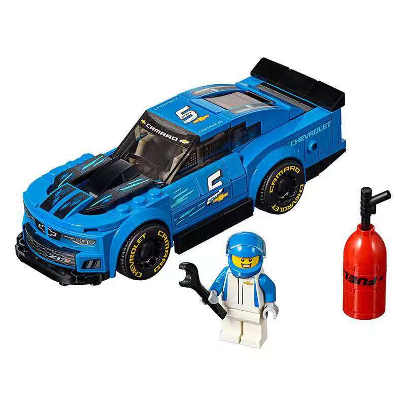 Bela 11254 Xe đua Chevrolet Camaro zl1 Đồ chơi giáo dục xây dựng Quà trẻ em tương thích LEGO75891