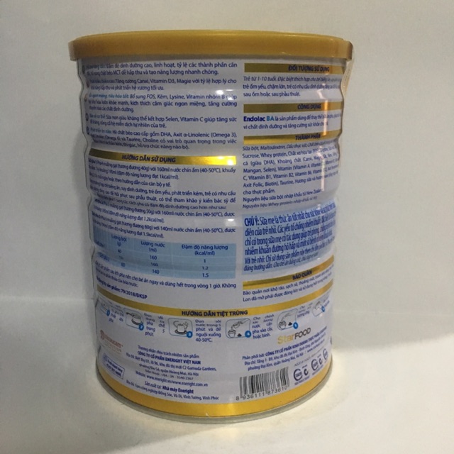 Sữa Endolac BA (900g) date:03/2023