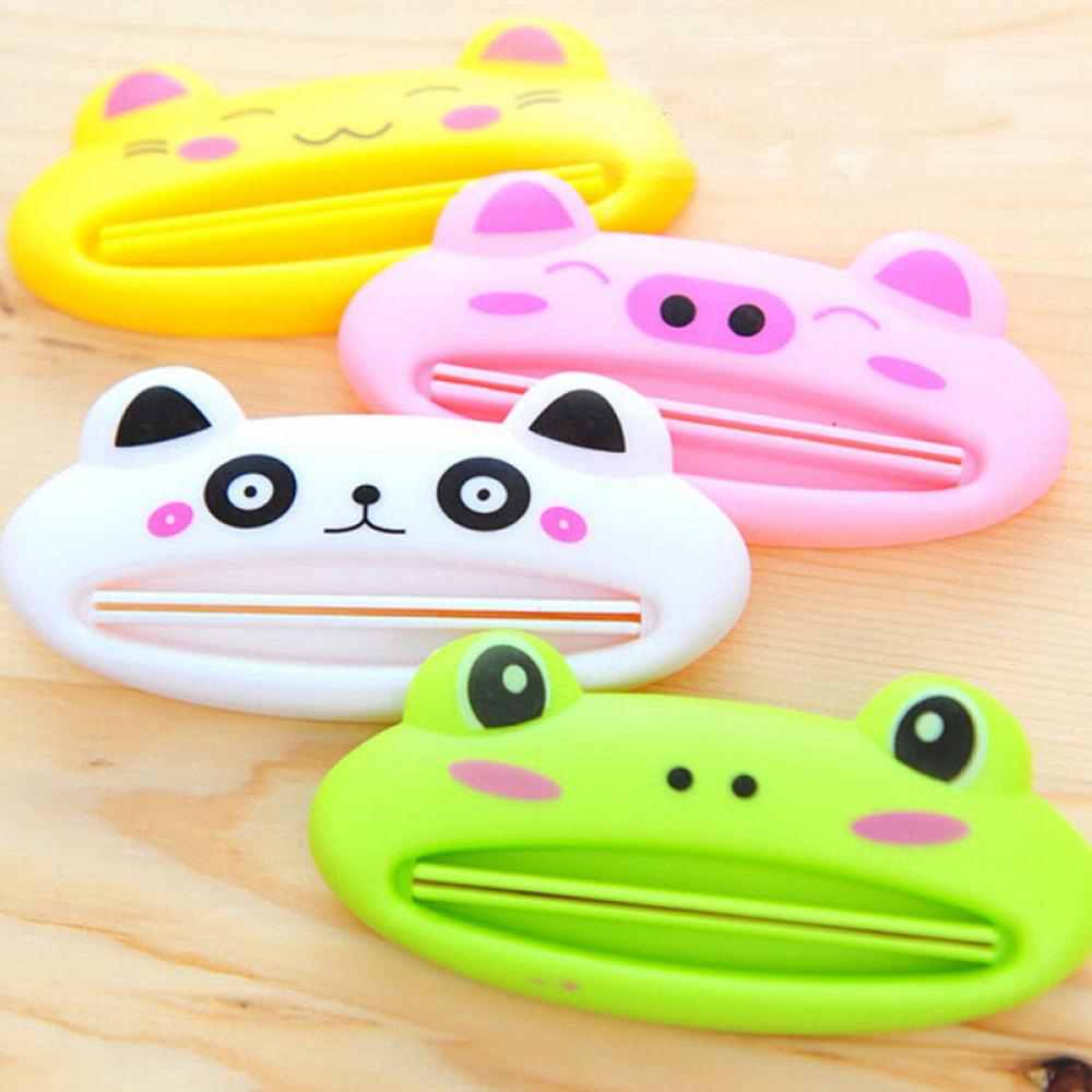 JANE Lovely Multifunctional Animal Bath Cute Toothpaste Squeezer
