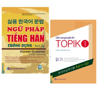 Combo Ngữ Pháp Tiếng Hàn Thông Dụng Sơ Cấp + Cẩm Nang Luyện Thi Topik I