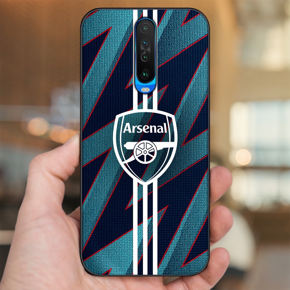 Ốp lưng Xiaomi K30 viền đen in hình Arsenal FC