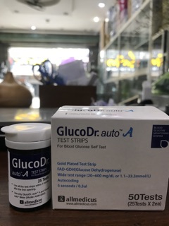 QUE THỬ ĐƯỜNG HUYẾT GLUCO DR AUTO 25 que