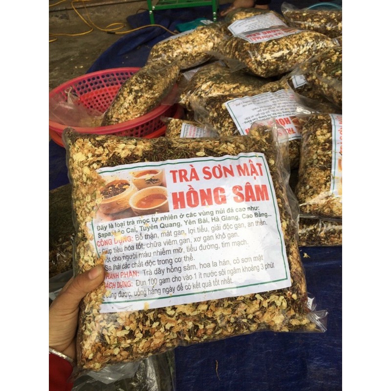 Trà sơn mật hồng sâm sapa 1 kg nhiều hoa nhài cỏ ngọt