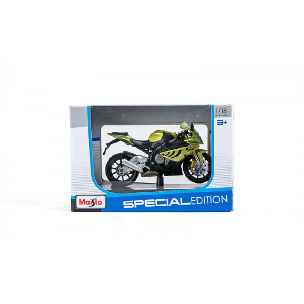 MÔ HÌNH XE MOTO Siêu xe BMW S1000RR Xanh - MAISTO tỷ lệ 1:18