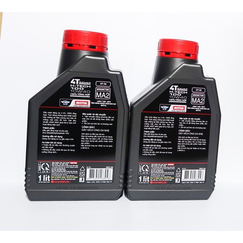 Combo 2 chai nhớt Motul H Tech 10W40 tổng hợp toàn phần