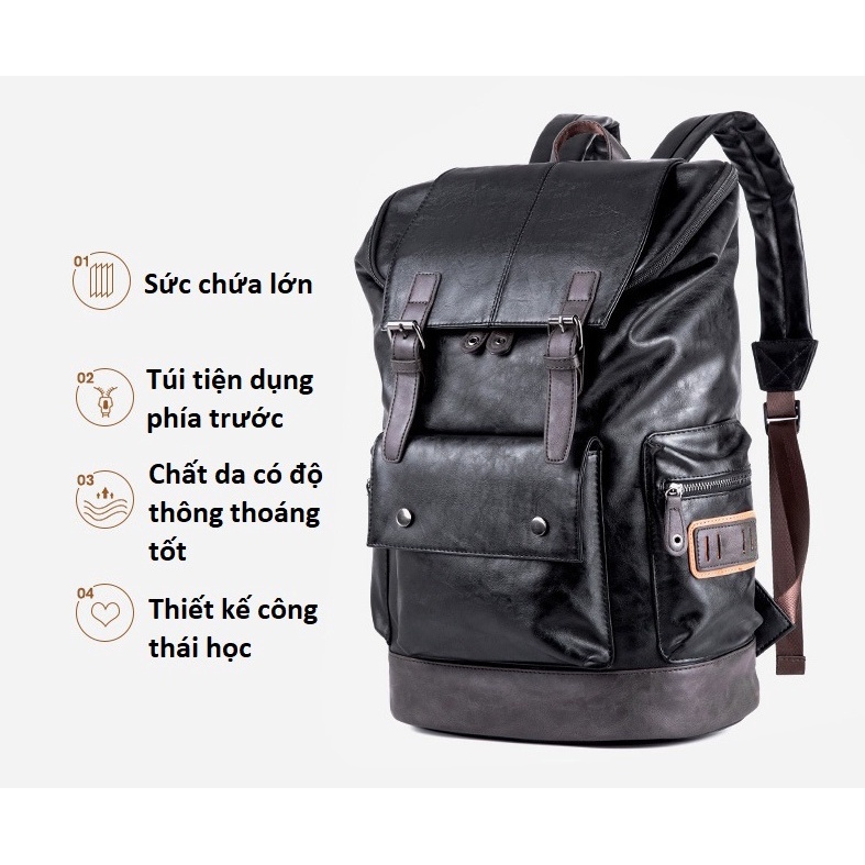 Balo da chống nước, chống nổ bảo hành 12 tháng B9805
