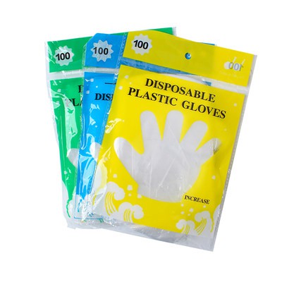50 ~ 300 túi Găng tay dùng một lần mùa xuân chống ô nhiễm nhựa trong suốt PE phim ăn uống ăn tôm hùm chống dầu
