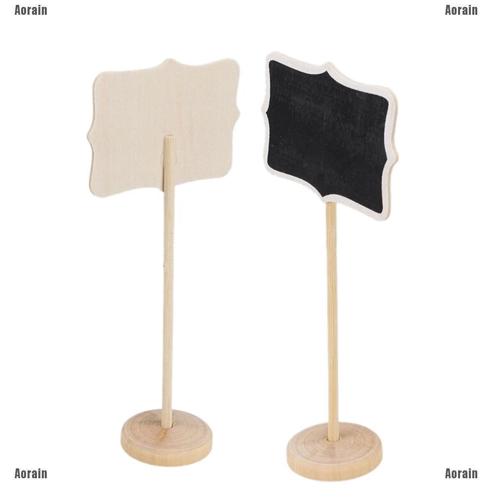 1pc Chalkboard Chalkboard Rectangular Angled Wedding Table Number Sign