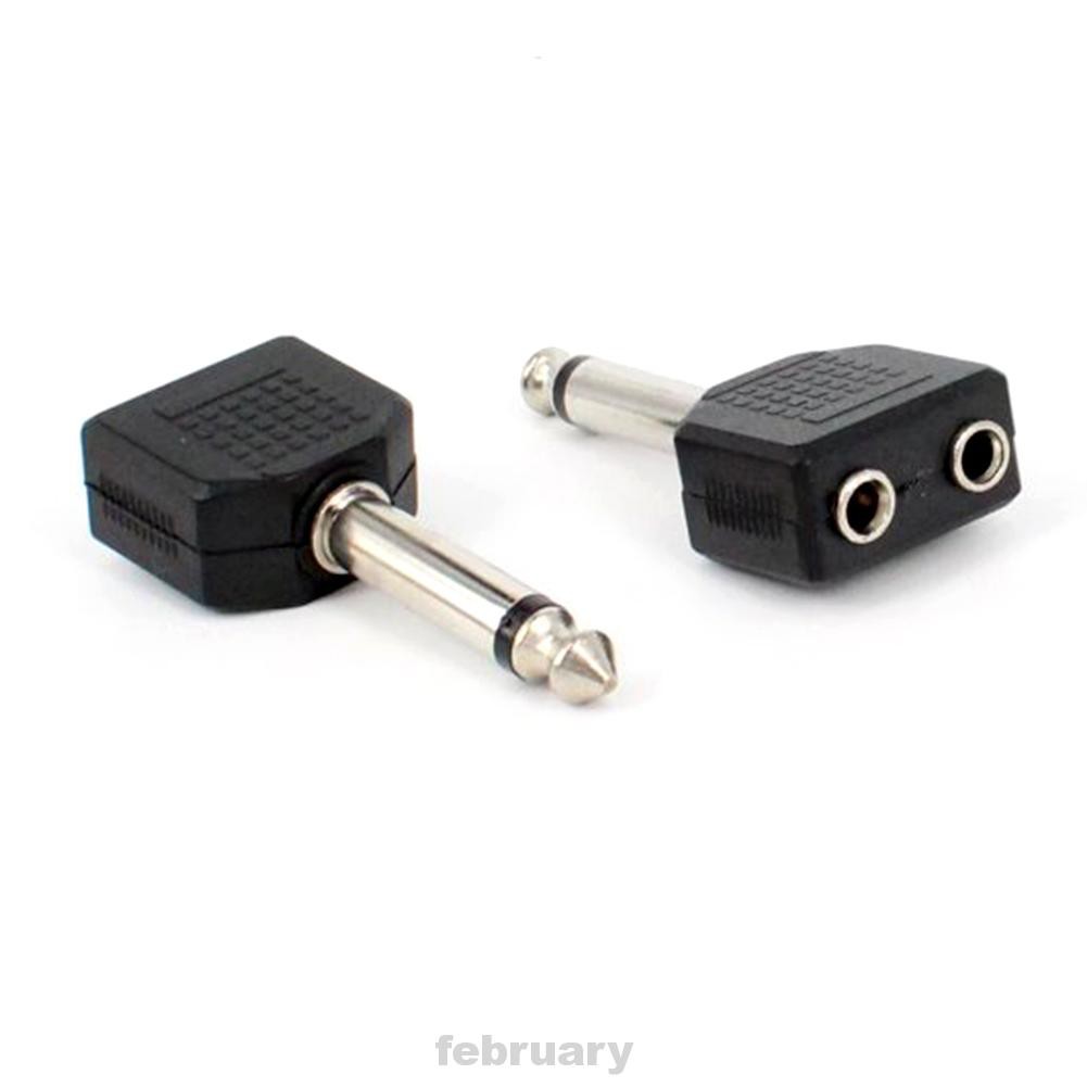 Set 2 Đầu Chuyển Đổi Âm Thanh 6.35mm Sang 3.5mm Chuyên Dụng | BigBuy360 - bigbuy360.vn