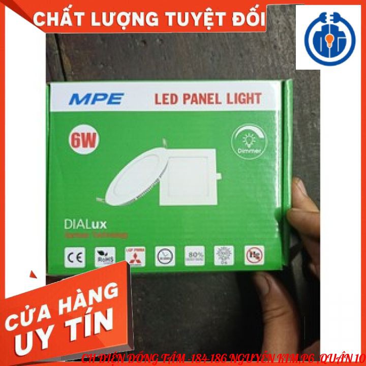 ⚡GIAO HỎA TỐC⚡ ĐÈN LED PANEL TRÒN ÂM TRẦN MPE - 6W (RPL-6)