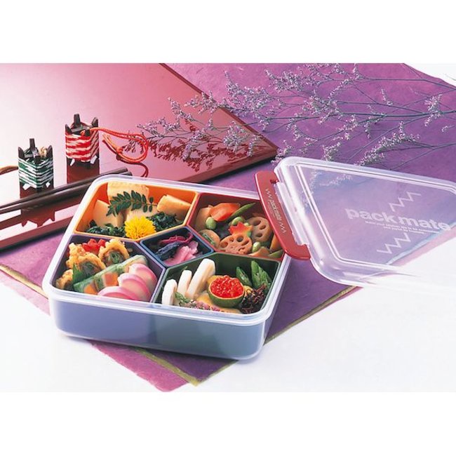 [Hỏa Tốc HN] Hộp nhựa đựng thực phẩm cao cấp 5 ngăn Inomata Nội Địa Nhật Bản