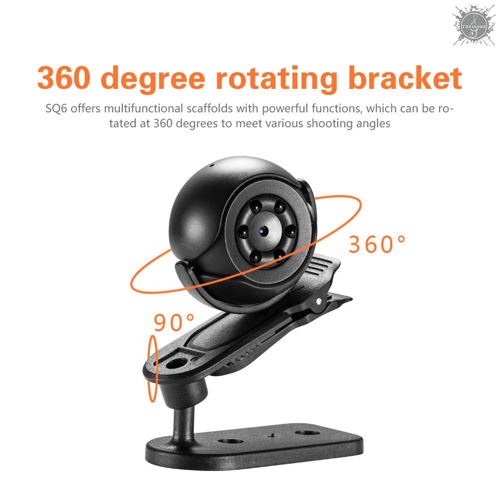 Máy quay an ninh SQ6 1080P góc quay rộng có chức năng nhìn đêm | BigBuy360 - bigbuy360.vn