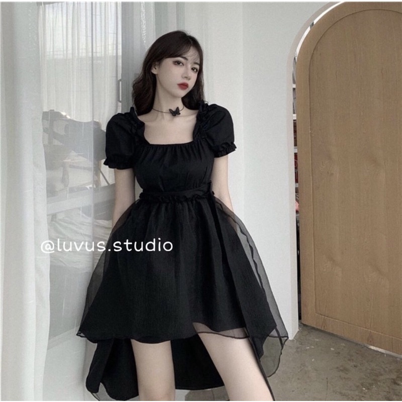 Midnight Dress ( váy đen dự tiệc tay bồng )