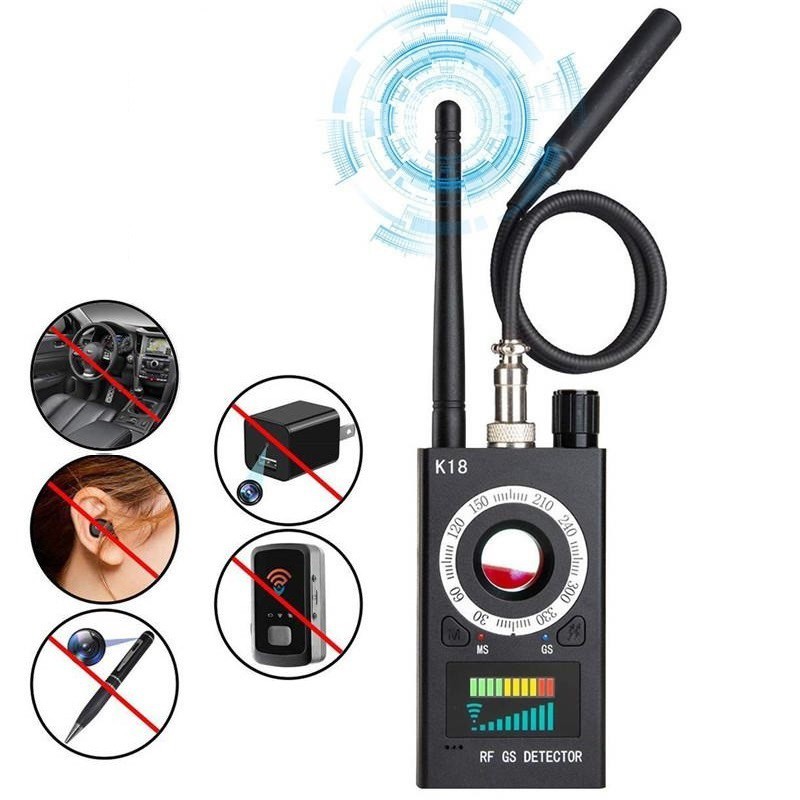 [Mã 253ELSALE hoàn 7% đơn 300K] Máy dò thiết bị Nghe lén, Camera, GPS, Từ trường K18 RF Detector