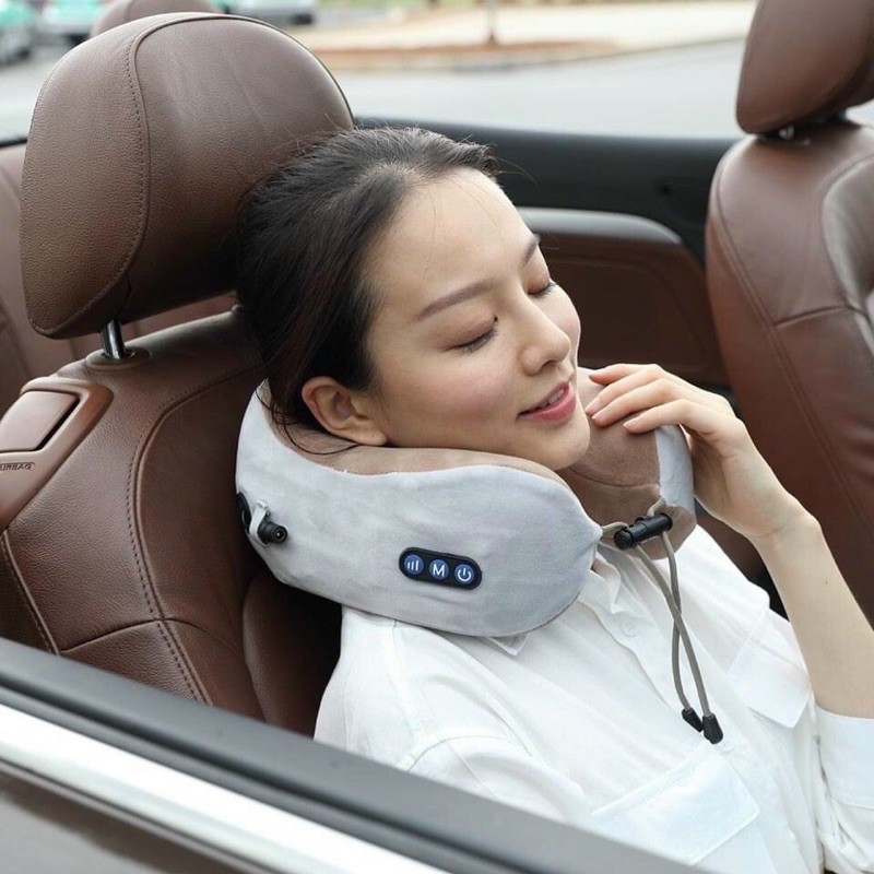 Gối Massage Vòng Cổ Chữ U 360 Đa Năng - Hỗ Trợ Mát Xa Vùng Cổ có sỉ