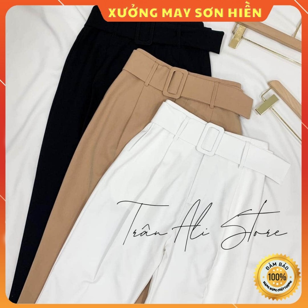 Quần Baggy Đai Vải Xưởng May Sơn Hiền MS3006