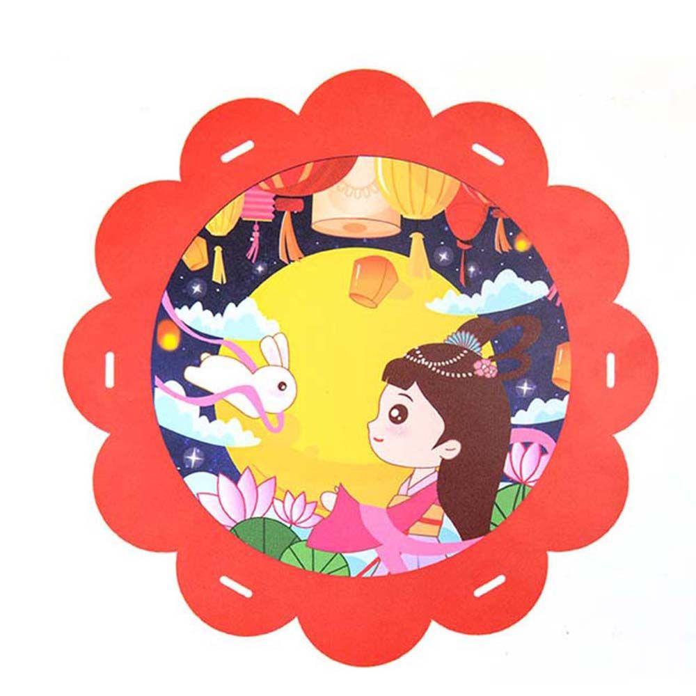 Lồng Đèn Giấy Chiếu Hình Thỏ Trung Hoa Dễ Thương Trang Trí Lễ Hội