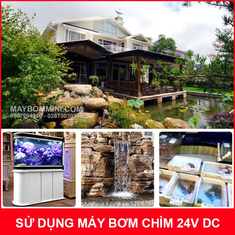 Máy bơm nước chìm 24V 24W 2000L SUNSUN JDP-2000 – kèm nguồn điện