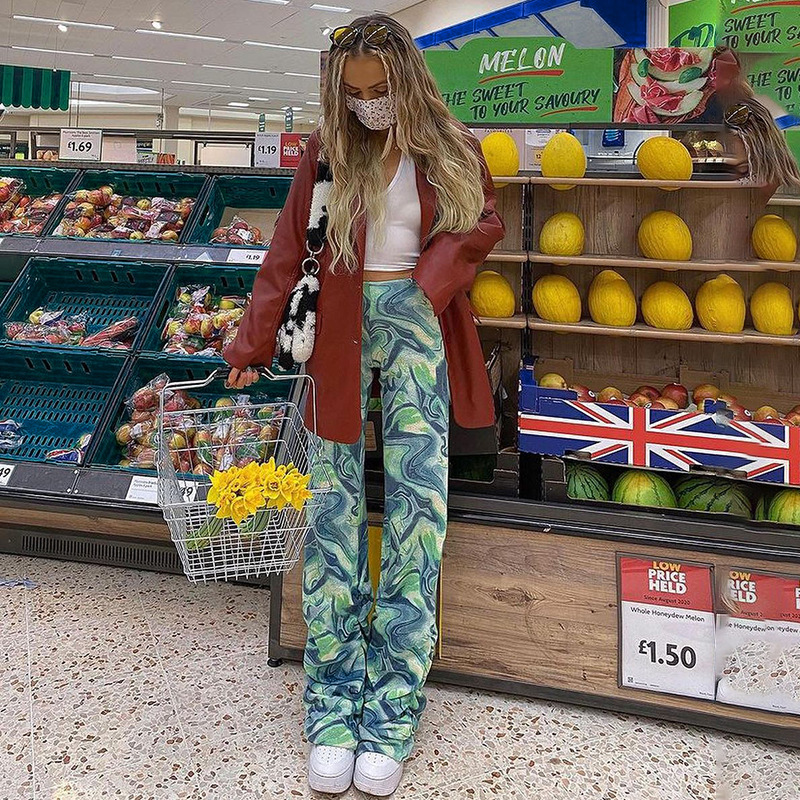 Women's Tie-dye Straight Leg Loose Wide-leg Slacks | BigBuy360 - bigbuy360.vn