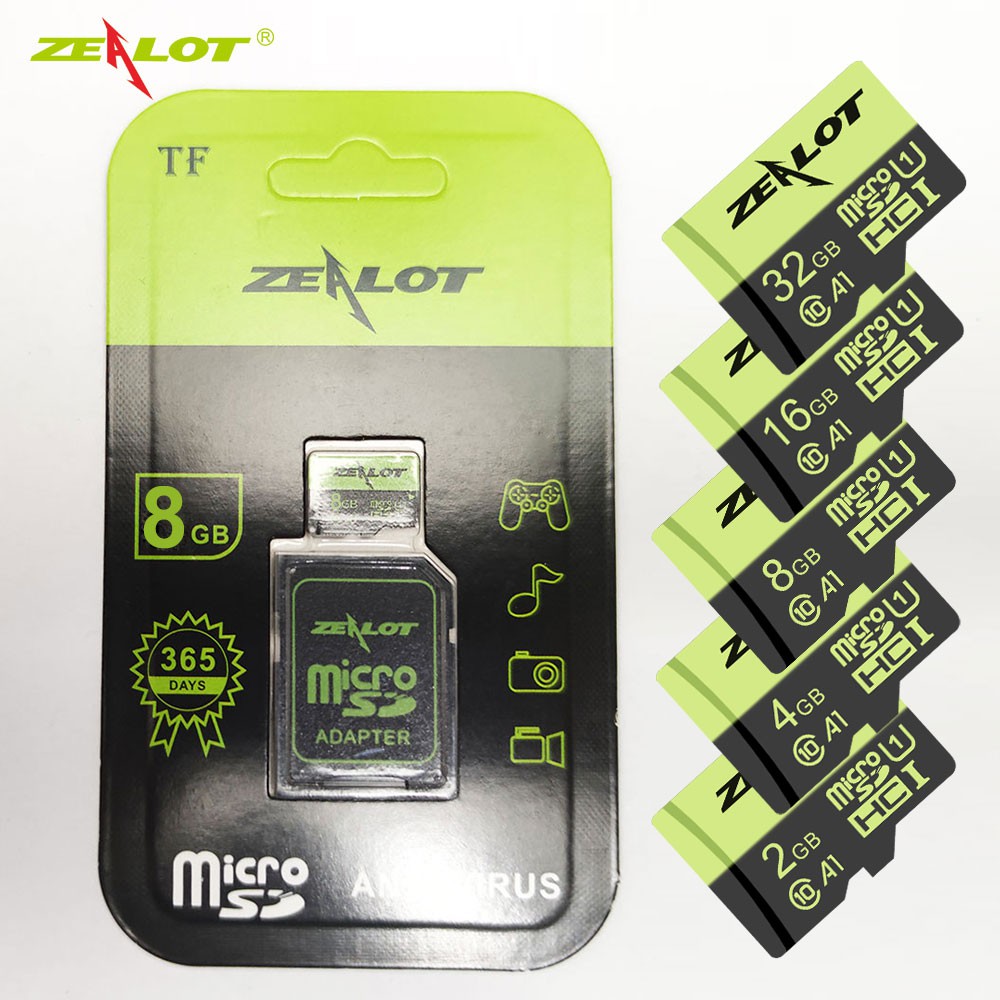 ZEALOT Thẻ Nhớ 2gb 4gb 8gb 16gb 32gb Kartu Memori 80mb / S Siêu Micro Sd Class 10