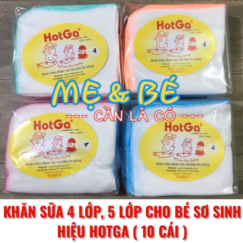 KHĂN SỮA CHO BÉ, KHĂN SỮA 4 LỚP/5 LỚP, KHĂN SỮA HOTGA