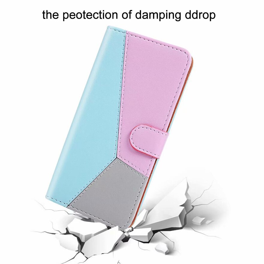 Fashion Stitching Leather Solid color Flip Case For Samsung Galaxy Note20 Note 20 N980F N 980F 6.7" inch luxury Wallet Cover