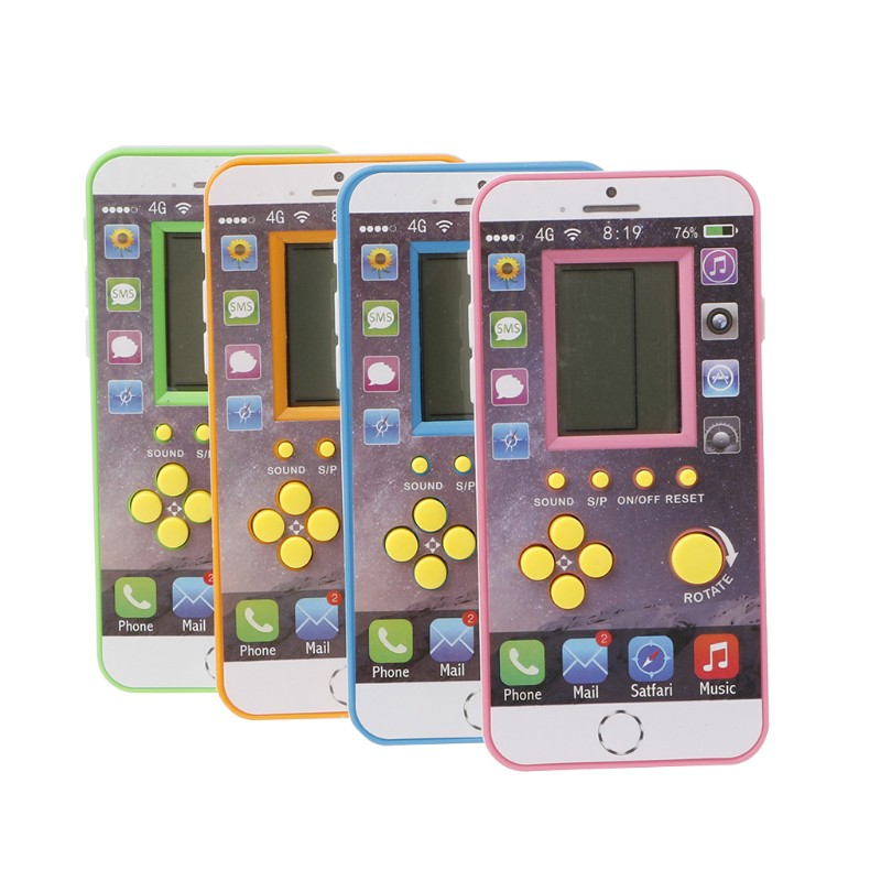 Máy chơi game xếp gạch cầm tay màn hình LCD